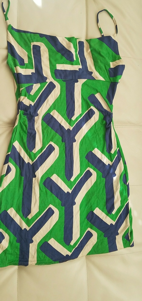 Diane Von Furstenberg Vintage Mini Y print dress